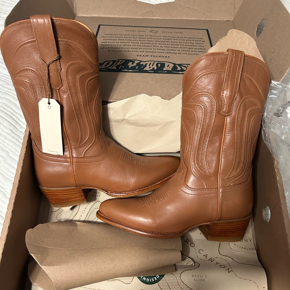 Tecovas The Jamie Caramel Tan size 9